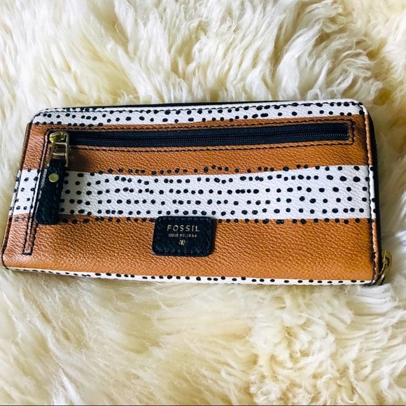 Gorg Print Fossil Zip Wallet